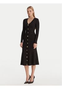 Guess Sukienka dzianinowa W6RK02 Z3700 Czarny Regular Fit. Kolor: czarny. Materiał: wiskoza #1