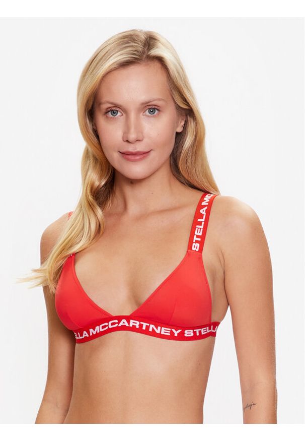 Stella McCartney Góra od bikini Logo Classic S7BY81890.63012 Czerwony. Kolor: czerwony. Materiał: syntetyk