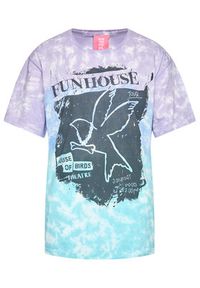 One Teaspoon T-Shirt Fun House Boyfriend Tee 23903 Niebieski Boyfriend Fit. Kolor: niebieski. Materiał: bawełna