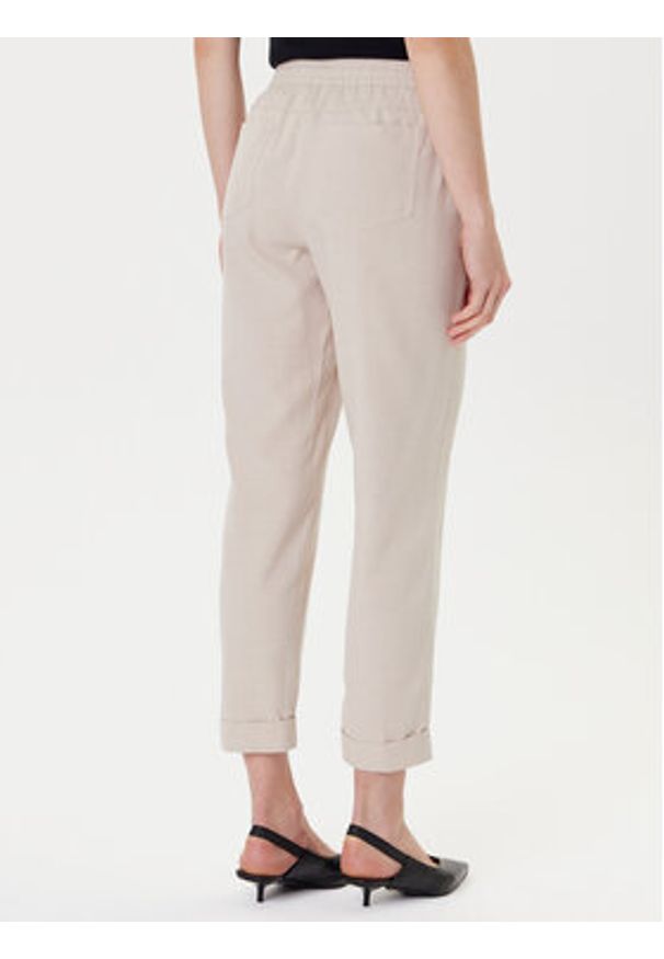 Tatuum Spodnie materiałowe Sudiki T2506.147 Beżowy Slim Fit. Kolor: beżowy. Materiał: wiskoza