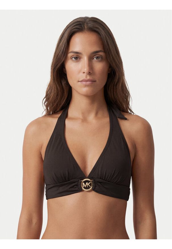 MICHAEL Michael Kors Góra od bikini MM7M275 Brązowy. Kolor: brązowy. Materiał: syntetyk