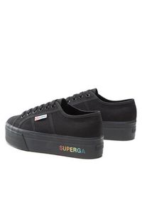 Superga Tenisówki 2790 Paltform S7113KW Czarny. Kolor: czarny. Materiał: materiał