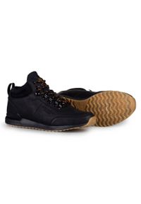 Skórzane buty męskie czarne Jogger Bustagrip. Kolor: czarny. Materiał: skóra #2