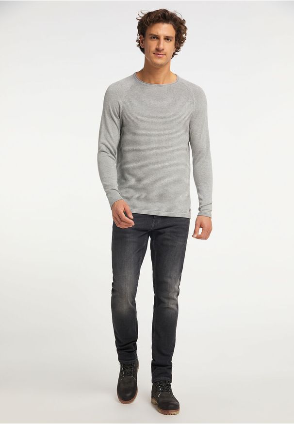 Mustang - MUSTANG EMIL C STRUCTURE MĘSKI LONGSLEEVE KOSZULKA 1010603 4140. Długość rękawa: długi rękaw