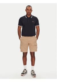 Napapijri Szorty materiałowe N-Deline NP0A4HOT Beżowy Regular Fit. Kolor: beżowy. Materiał: bawełna #5
