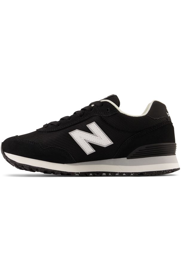 Buty damskie New Balance WL515BLK – czarne. Okazja: na co dzień. Kolor: czarny. Materiał: zamsz, skóra, dresówka, tworzywo sztuczne, materiał, syntetyk, guma. Szerokość cholewki: normalna