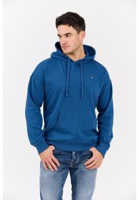 Diesel - DIESEL Błękitna męska bluza S-ROB-HOOD-MICRODIV, Rozmiar XXL. Okazja: na co dzień. Typ kołnierza: kaptur. Kolor: niebieski. Materiał: elastan, bawełna, materiał. Styl: casual #1