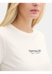 Tom Tailor T-Shirt 1045543 Biały Regular Fit. Kolor: biały. Materiał: bawełna #3