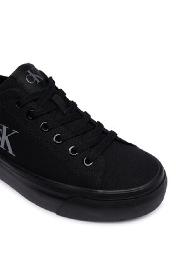 Calvin Klein Sneakersy Vulc Flatform Low Canvas Mg YW0YW01763 Czarny. Kolor: czarny. Materiał: materiał