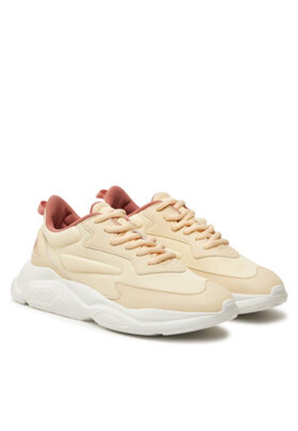 Hugo - HUGO Sneakersy Leon 50536660 Beżowy. Kolor: beżowy. Materiał: materiał