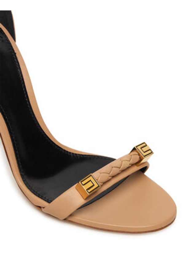 Elisabetta Franchi Sandały SA12L61E2 Beżowy. Kolor: beżowy. Materiał: skóra