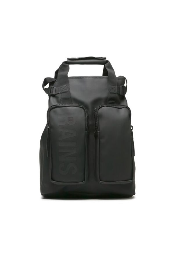 Rains Plecak Texel Tote Backpack W3 14240 Czarny. Kolor: czarny. Materiał: materiał