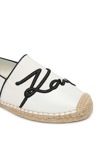 Karl Lagerfeld - KARL LAGERFELD Espadryle Kamini KL80123R Biały. Kolor: biały. Materiał: materiał #3