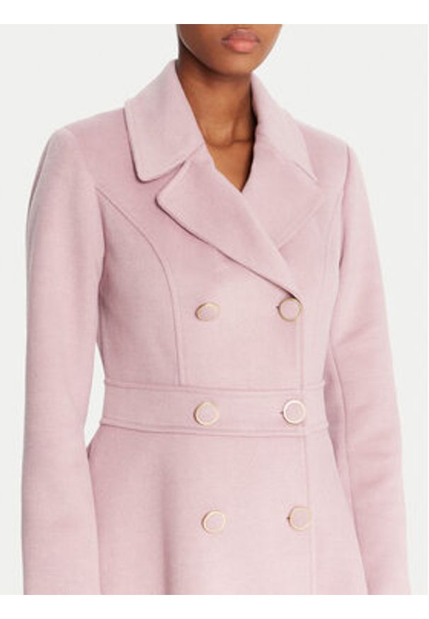 Rinascimento Płaszcz przejściowy CFC0125851003 Różowy Slim Fit. Kolor: różowy. Materiał: syntetyk