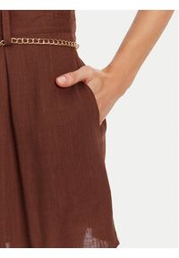 Rinascimento Szorty materiałowe CFC0124444003 Brązowy Regular Fit. Kolor: brązowy. Materiał: wiskoza