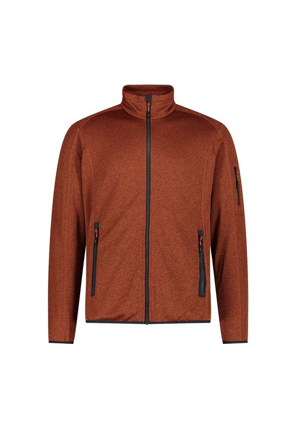 Bluza męska turystyczna CMP 30H5887. Okazja: na co dzień. Kolor: czerwony. Styl: sportowy, casual. Sport: turystyka piesza