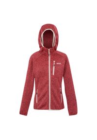 Regatta - Damska Bluza Z Kapturem Newhill II Marl Full Zip. Typ kołnierza: kaptur. Kolor: różowy, biały, wielokolorowy. Sport: turystyka piesza