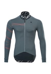 Dżersej z długim rękawem Silvini Varano. Kolor: szary, brązowy, wielokolorowy, zielony. Materiał: jersey. Długość rękawa: długi rękaw. Długość: długie. Sezon: zima. Sport: kolarstwo #1