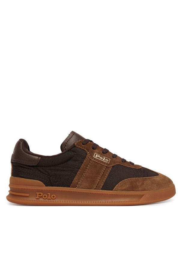 Polo Ralph Lauren Sneakersy 804P04919001 Brązowy. Kolor: brązowy. Materiał: skóra, zamsz
