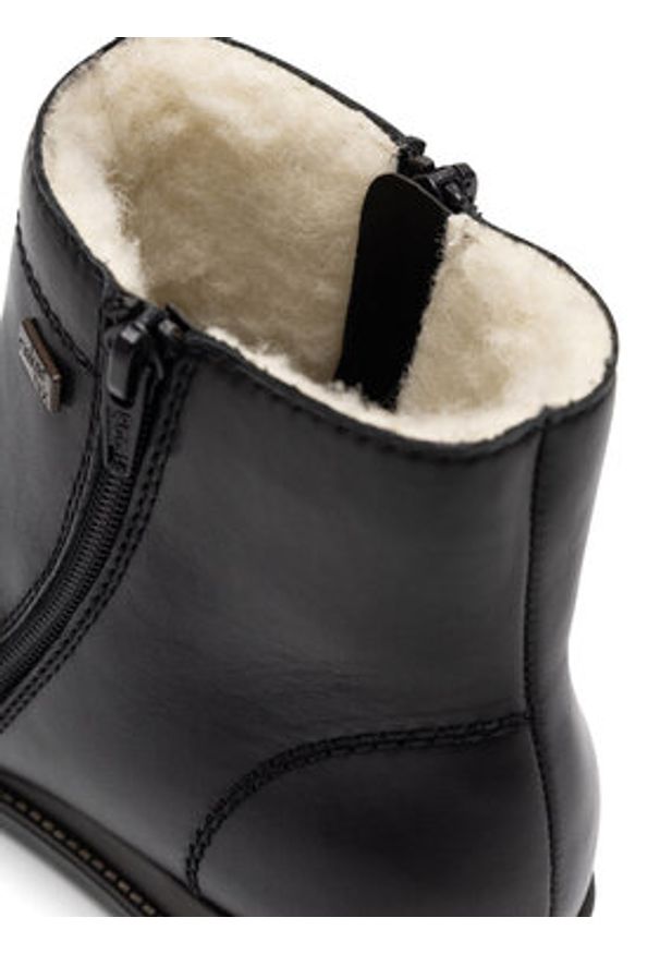 Rieker Botki 98252-01 Czarny. Kolor: czarny. Materiał: skóra