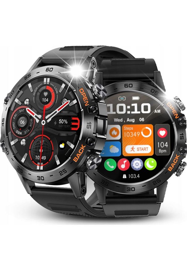 JG Smart - SMARTWATCH WODOODPORNY ZEGAREK MĘSKI MENU PL ROZMOWY CIŚNIENIE SMART WATCH. Rodzaj zegarka: smartwatch