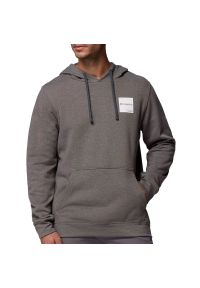 columbia - Bluza męska Columbia Trek Hoodie 1957913029 - szare. Okazja: na co dzień. Typ kołnierza: kaptur. Kolor: szary. Materiał: dresówka, poliester, bawełna, materiał. Wzór: aplikacja. Styl: casual, klasyczny #1