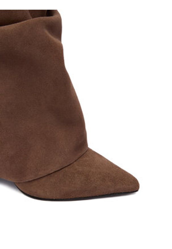 LE SILLA - Le Silla Kozaki Stivale Andy 120 2030A100R1PPPOW Brązowy. Kolor: brązowy. Materiał: skóra, zamsz