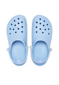 Crocs Klapki Classic Platform Pearl Clog 211231 Niebieski. Kolor: niebieski. Obcas: na platformie #4