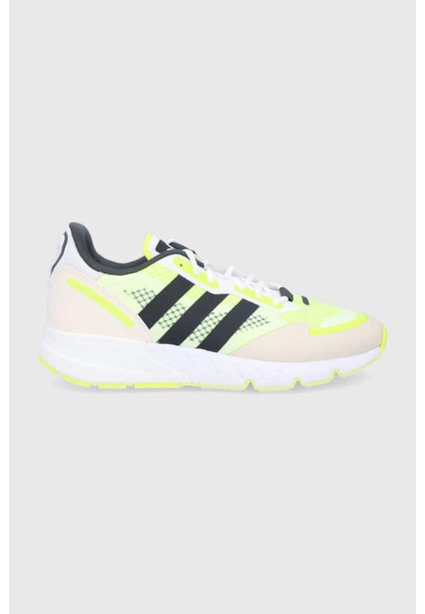 adidas Originals - Buty ZX 1K Boost. Nosek buta: okrągły. Zapięcie: sznurówki. Kolor: żółty. Materiał: włókno, materiał, guma. Model: Adidas ZX