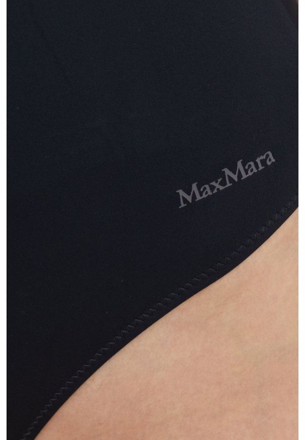 Max Mara Leisure jednoczęściowy strój kąpielowy kolor czarny usztywniona miseczka. Kolor: czarny. Materiał: dzianina. Wzór: gładki
