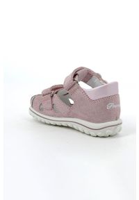 Primigi sandały zamszowe dziecięce kolor różowy. Zapięcie: rzepy. Kolor: różowy. Materiał: zamsz #3