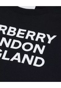 BURBERRY CHILDREN - Czarny t-shirt 4-14 lat. Okazja: na co dzień. Kolor: czarny. Materiał: bawełna. Wzór: nadruk. Sezon: lato. Styl: casual #5