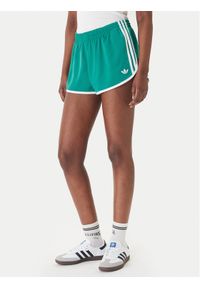 Adidas - adidas Szorty sportowe 3-Stripes Sprinter KD3717 Zielony Regular Fit. Kolor: zielony. Materiał: syntetyk #1