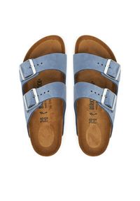 Birkenstock Klapki Arizona 1030390 Niebieski. Kolor: niebieski. Materiał: skóra, nubuk