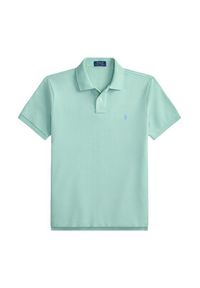 Polo Ralph Lauren Polo 710536856503 Zielony jasny Slim Fit. Typ kołnierza: polo. Kolor: zielony. Materiał: bawełna #3