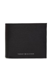 TOMMY HILFIGER - Tommy Hilfiger Duży Portfel Męski Plaque Cc And Coin AM0AM12515 Czarny. Kolor: czarny. Materiał: skóra