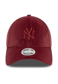 New Era Czapka z daszkiem Velour Midi New York Yankees 9FORTY 60580762 Bordowy. Kolor: czerwony. Materiał: materiał, poliester #4