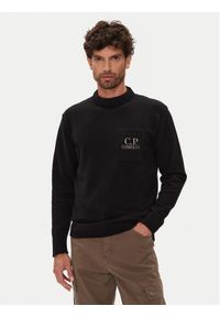 C.P. Company Sweter 19CMKN061A110432A Czarny Regular Fit. Kolor: czarny. Materiał: bawełna