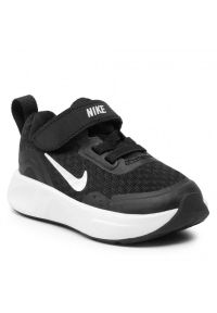 Buty do chodzenia dla dzieci Nike Wearallday na rzepy czarne. Zapięcie: rzepy. Kolor: czarny. Sport: turystyka piesza #1