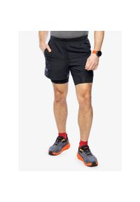 Spodenki do biegania męskie Under Armour Launch 5 inch 2-in-1 Short. Kolor: czarny. Sport: bieganie