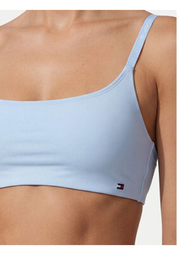 TOMMY HILFIGER - Tommy Hilfiger Biustonosz top UW0UW06223 Niebieski jasny. Kolor: niebieski. Materiał: syntetyk