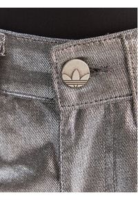 Adidas - adidas Szorty jeansowe Firebird Jorts KD2930 Srebrny Regular Fit. Kolor: srebrny. Materiał: bawełna #4