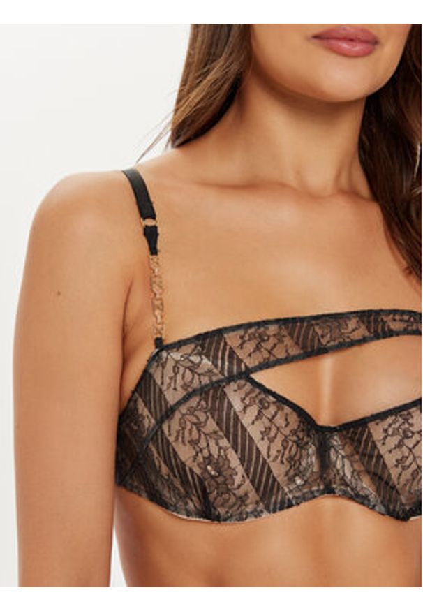 Chantelle X Biustonosz z fiszbiną Slash C010M9 Czarny. Kolor: czarny. Materiał: syntetyk