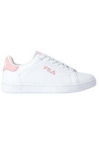 Fila - Buty damskie do chodzenia Courtbay Linear Wmn białe. Kolor: biały, różowy, wielokolorowy. Sport: turystyka piesza