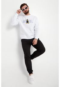 Karl Lagerfeld - Bluza męska crewneck KARL LAGERFELD. Materiał: bawełna, materiał. Wzór: motyw z bajki, haft