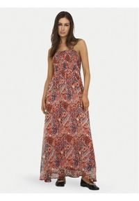 only - ONLY Sukienka letnia Elena 15352634 Pomarańczowy Regular Fit. Kolor: pomarańczowy. Materiał: syntetyk. Sezon: lato #1