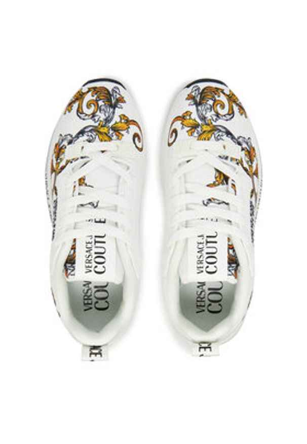 Versace Jeans Couture Sneakersy 78VA3SAA Biały. Kolor: biały. Materiał: skóra