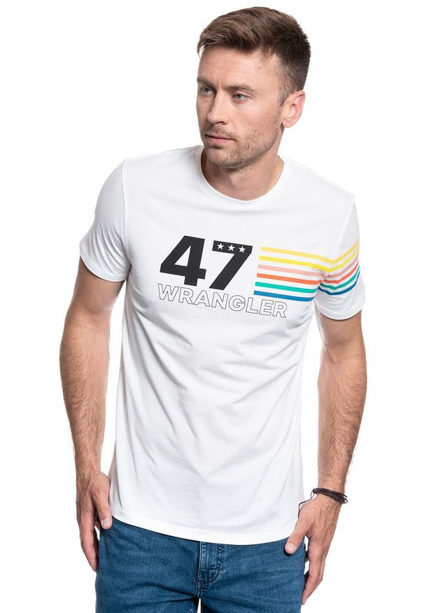 Wrangler - WRANGLER SS RAINBOW TEE OFF WHITE W7F1FK737 112131797