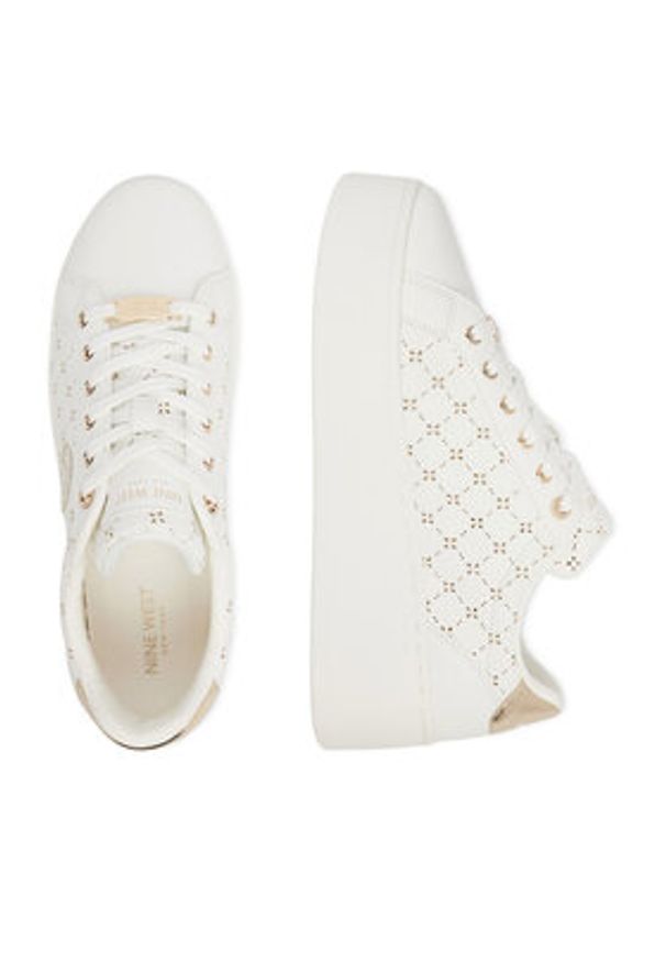 Nine West Sneakersy EO-SS26-3C601 Biały. Kolor: biały. Materiał: skóra
