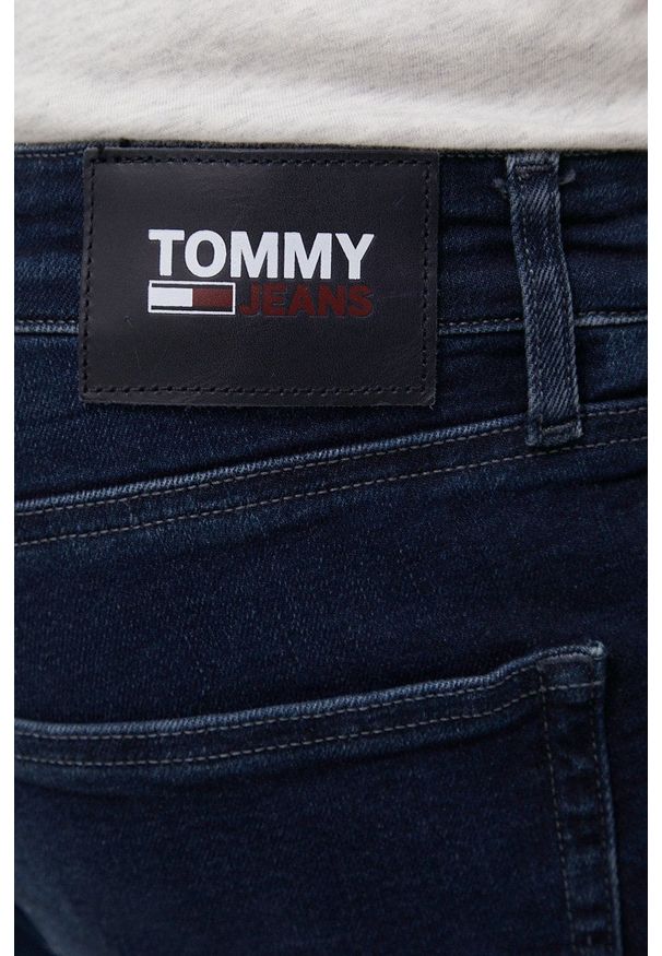 Tommy Jeans jeansy SCANTON BF3362 męskie. Kolor: niebieski